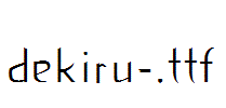 dekiru-.ttf