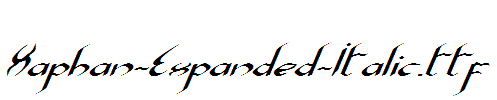 Xaphan-Expanded-Italic.ttf