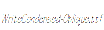 WriteCondensed-Oblique.ttf