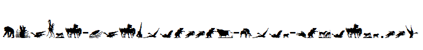 Animal-Silhouettes-Four-Regular.ttf