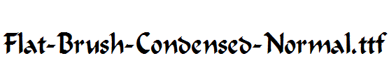 Flat-Brush-Condensed-Normal.ttf