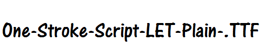 One-Stroke-Script-LET-Plain-.ttf