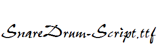 SnareDrum-Script.ttf