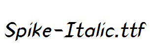 Spike-Italic.ttf