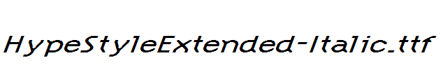 HypeStyleExtended-Italic.ttf