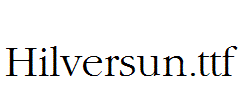 Hilversun.ttf