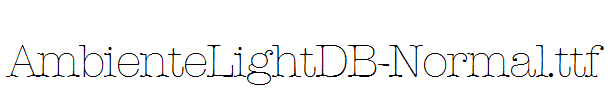 AmbienteLightDB-Normal.ttf