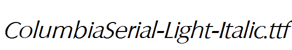 ColumbiaSerial-Light-Italic.ttf