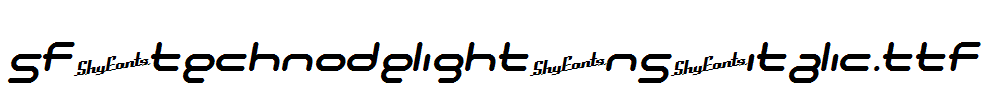 SF-Technodelight-NS-Italic.ttf