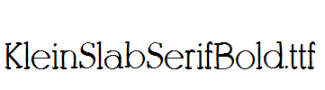 KleinSlabSerifBold.ttf