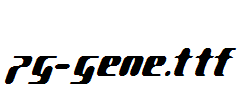 pg-GENE.ttf