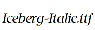 Iceberg-Italic.ttf