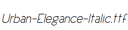 Urban-Elegance-Italic.ttf