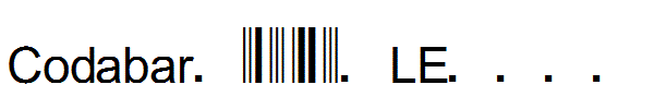 Codabar-123-LE.ttf