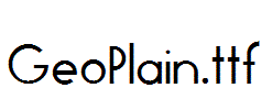 GeoPlain.ttf