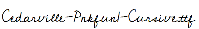 Cedarville-Pnkfun1-Cursive.ttf