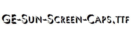 GE-Sun-Screen-Caps.ttf