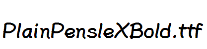 PlainPensleXBold.ttf