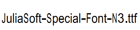 JuliaSoft-Special-Font-N3.ttf