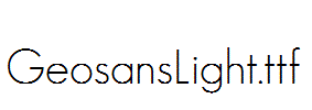 GeosansLight.ttf