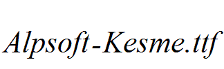 Alpsoft-Kesme.ttf