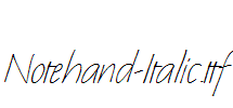 Notehand-Italic.ttf