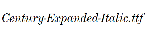 Century-Expanded-Italic.ttf