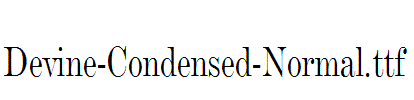 Devine-Condensed-Normal.ttf