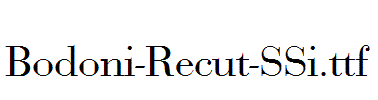 Bodoni-Recut-SSi.ttf