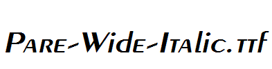 Pare-Wide-Italic.ttf