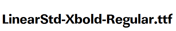 LinearStd-Xbold-Regular.ttf