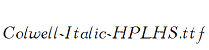 Colwell-Italic-HPLHS.ttf