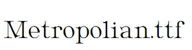 Metropolian.ttf