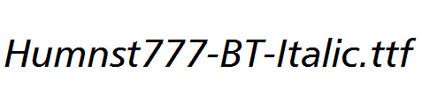 Humnst777-BT-Italic.ttf