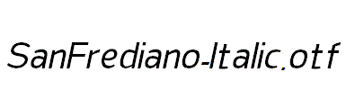 SanFrediano-Italic.otf