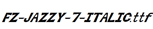 FZ-JAZZY-7-ITALIC.ttf