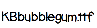 KBbubblegum.ttf