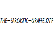 the-sarcastic-giraffe.otf