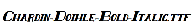 Chardin-Doihle-Bold-Italic.ttf