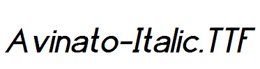 Avinato-Italic.ttf