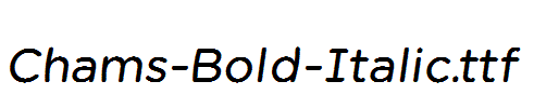 Chams-Bold-Italic.ttf