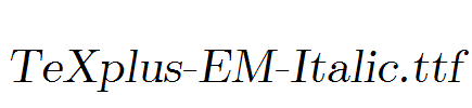 TeXplus-EM-Italic.ttf