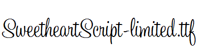 SweetheartScript-limited.ttf