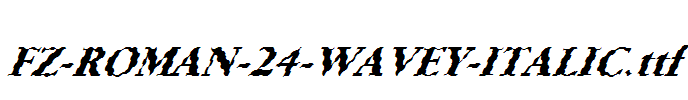 FZ-ROMAN-24-WAVEY-ITALIC.ttf