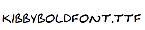 KibbyBoldFont.ttf