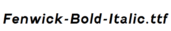 Fenwick-Bold-Italic.ttf