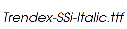 Trendex-SSi-Italic.ttf