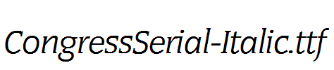 CongressSerial-Italic.ttf