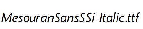 MesouranSansSSi-Italic.ttf