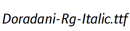 Doradani-Rg-Italic.ttf